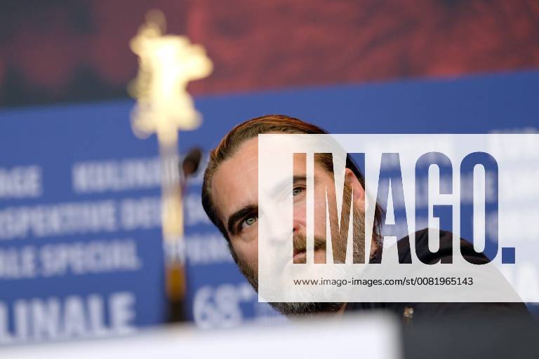 SchauspielerJoaquin Phoenix während der Pressekonferenz zum Film DON T WORRY, HE WON T GET FAR ON FOOT anlässlich der 68. Berlinale snapshot-photography xK.M.Krause