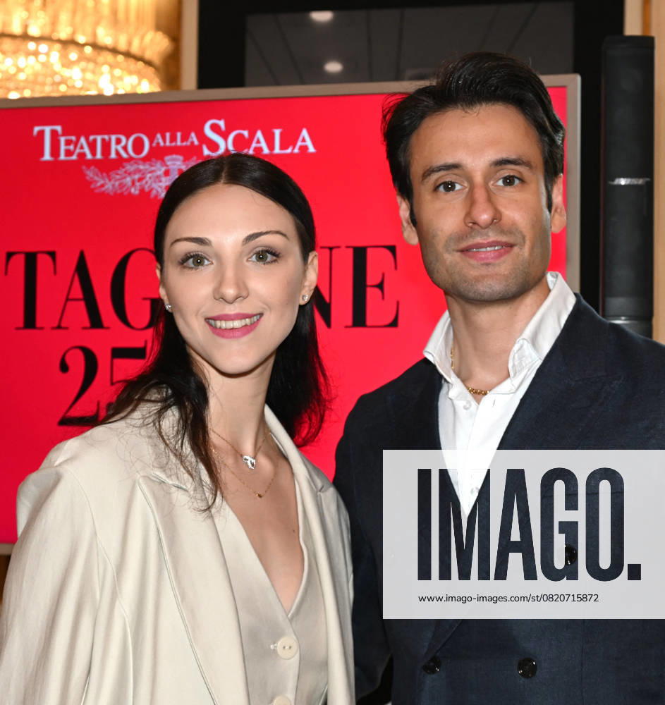 Milan,Italy Teatro alla Scala presentation of the 2025-2026 institutional season Milan, Italy Teatro alla Scala presentation of the 2025-2026 season institutional conference In the photo: Virna Toppi and Nicola Del Freo dancers La Scala Milan Italy