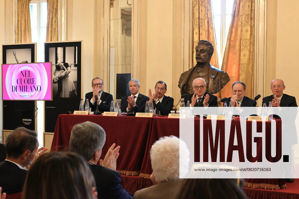 Milan,Italy Teatro alla Scala presentation of the 2025-2026 institutional season Milan, Italy Teatro alla Scala presentation of the 2025-2026 season institutional conference In the photo: Fortunata Ortombina superintendent and artistic director Teatro alla Scala Milan Italy