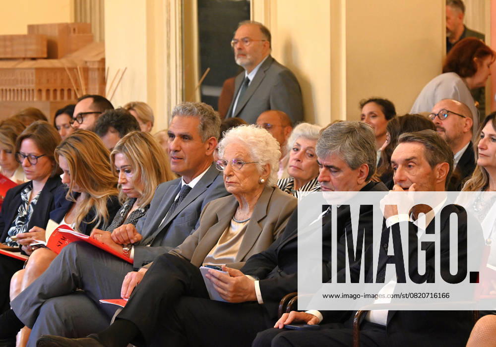 Milan,Italy Teatro alla Scala presentation of the 2025-2026 institutional season Milan, Italy Teatro alla Scala presentation of the 2025-2026 season institutional conference In the photo: institutions present during the conference Milan Italy