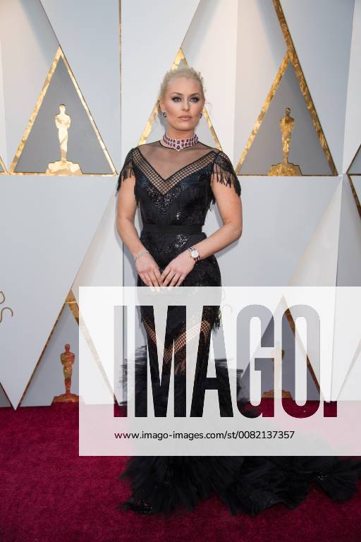 Lindsey Vonn arrives on the red carpet of The 90th Oscars® at the Dolby® Theatre in Hollywood, CA on Sunday