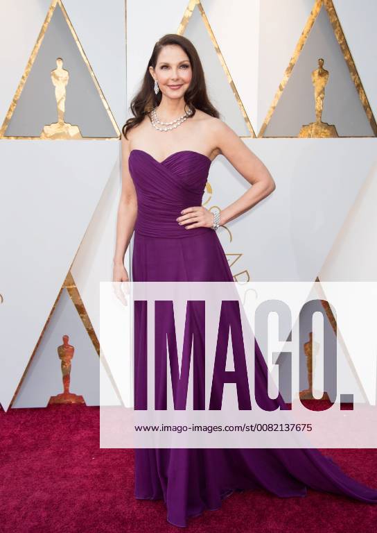 Ashley Judd arrives on the red carpet of The 90th Oscars® at the Dolby® Theatre in Hollywood, CA on Sunday