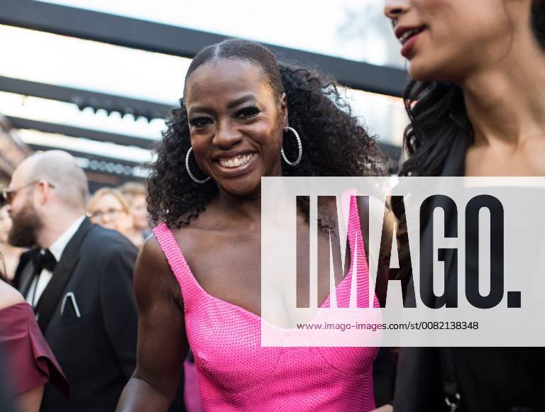 Viola Davis arrives on the red carpet of The 90th Oscars® at the Dolby® Theatre in Hollywood, CA on Sunday