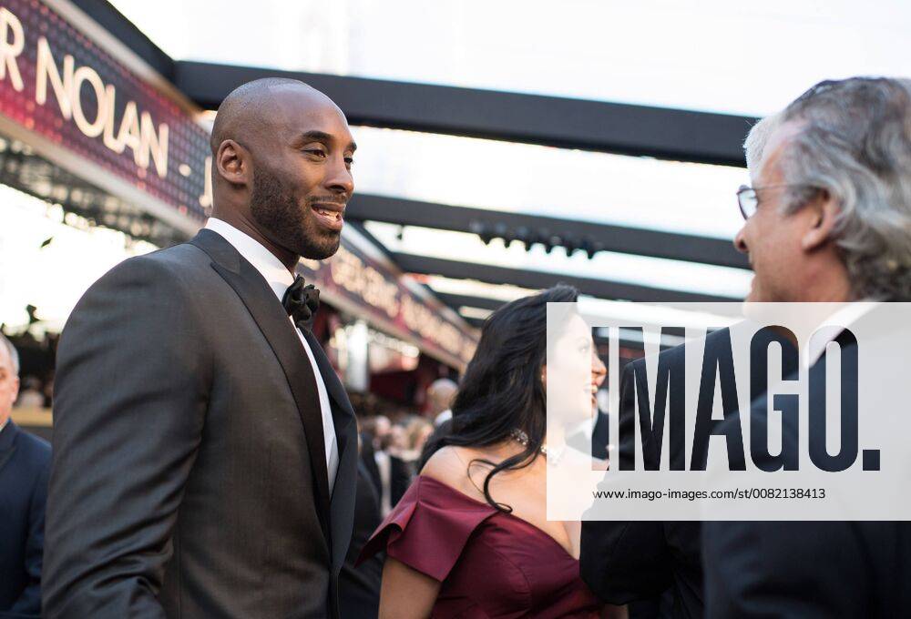 Oscar nominee Kobe Bryant arrives on the red carpet of The 90th OscarsÂ® at the DolbyÂ® Theatre in Hollywood, CA on Sunday