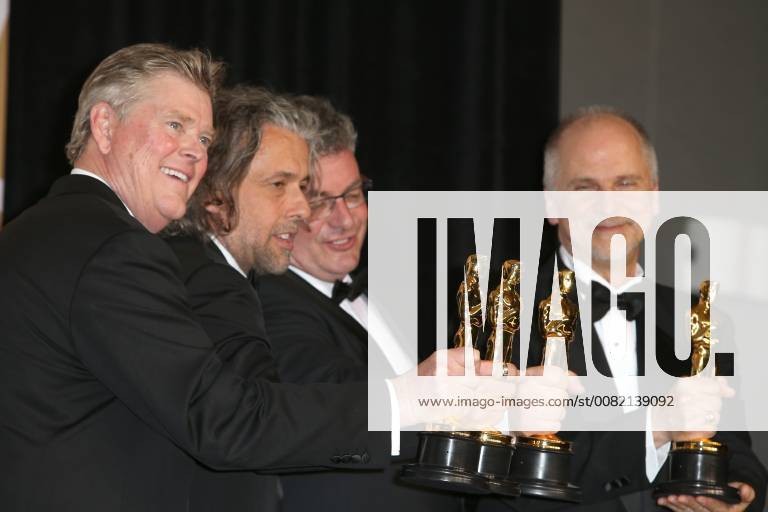 Richard R. Hoover, Paul Lambert, Gerd Nefzer and John Nelson win the Oscar in Visual Effects for Blade Runner 2049 during the 90th Annual Academy Awards (Oscars) at Hollywood & Highland Centre in California. MARCH 4th 2018 MTXx18423