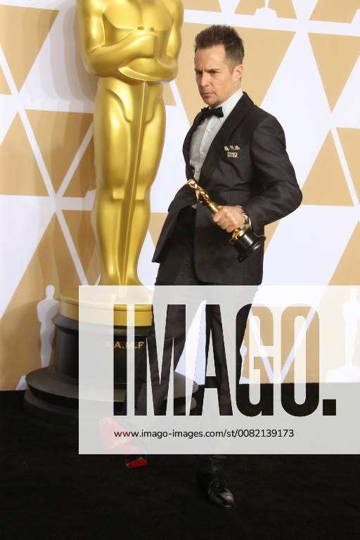 LOS ANGELES, CA - MARCH 4: Sam Rockwell in the press room at the 90th Academy Awards at the Dolby Theatre in Los Angeles, California on March 4, 2018.