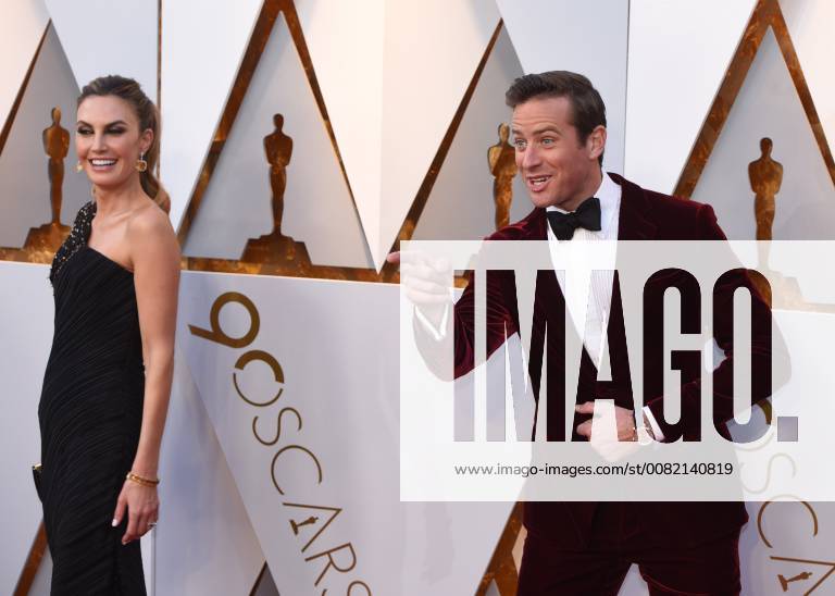 Los Angeles, California, U.S. - ELIZABETH CHAMBERS and ARMIE HAMMER arrives on the red carpet for the 90th Annual Academy Awards at the Dolby Theatre. Los Angeles U.S. - ZUMAz03_ 20180304_zbp_z03_195