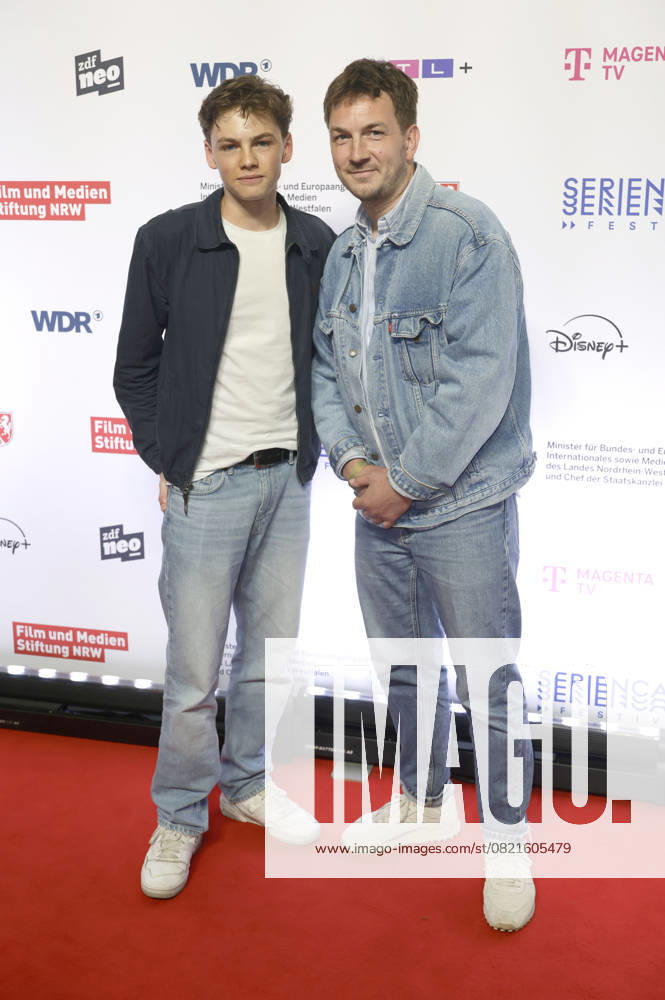 Nico Marischka und Johannes Kienast bei der der Premiere der ZDFneo-Serie Chabos auf dem 11. Seriencamp Festival 2025 im Cinenova Kino. Köln