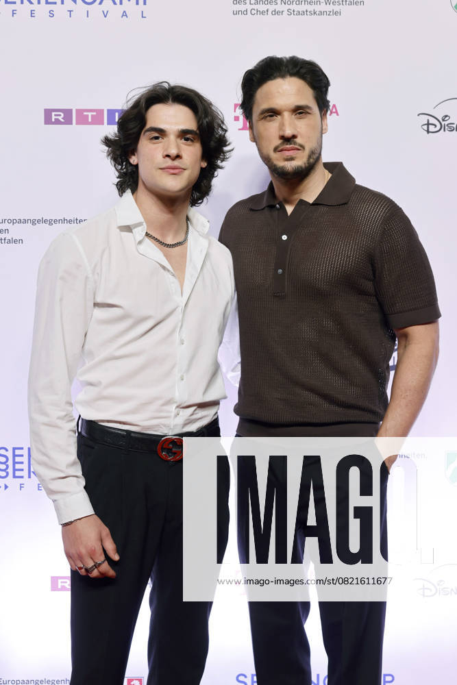 Die Schauspieler Maximilian Raffelt und Alexander Milo bei der Premiere der Serie Chabos beim 11. Seriencamp Festival 2025 im Cinenova Kino. Köln, 05.06.2025 NRW Deutschland