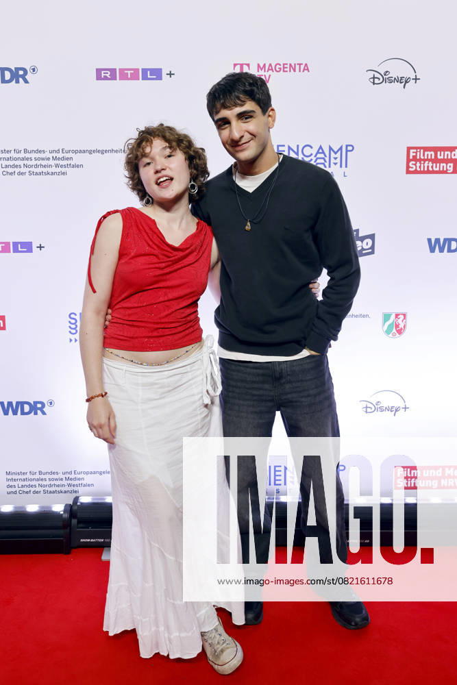 Schauspielerin Mathilda Smidt und Schauspieler Loran Alhasan bei der Premiere der Serie Chabos beim 11. Seriencamp Festival 2025 im Cinenova Kino. Köln, 05.06.2025 NRW Deutschland