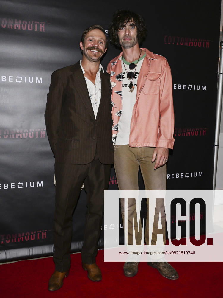 Creed Garnick and Tyson Ritter attend the Cottonmouth Los Angeles Premiere. West Hollywood USA - ZUMAb173 20250607_aap_b173_071
