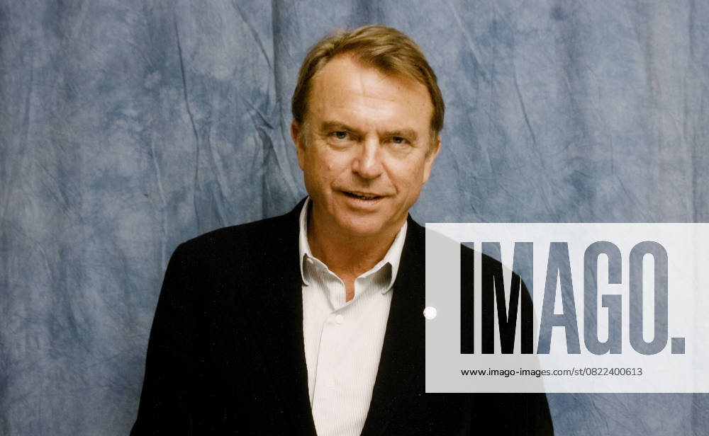 Retro Celebrity Portraits Retro celebrity portraits - Sam Neill, at a press conference event, circa 2000s. File Reference 34888-750RCP Hollywood CA USA For Editorial Use Only - No Tabloids