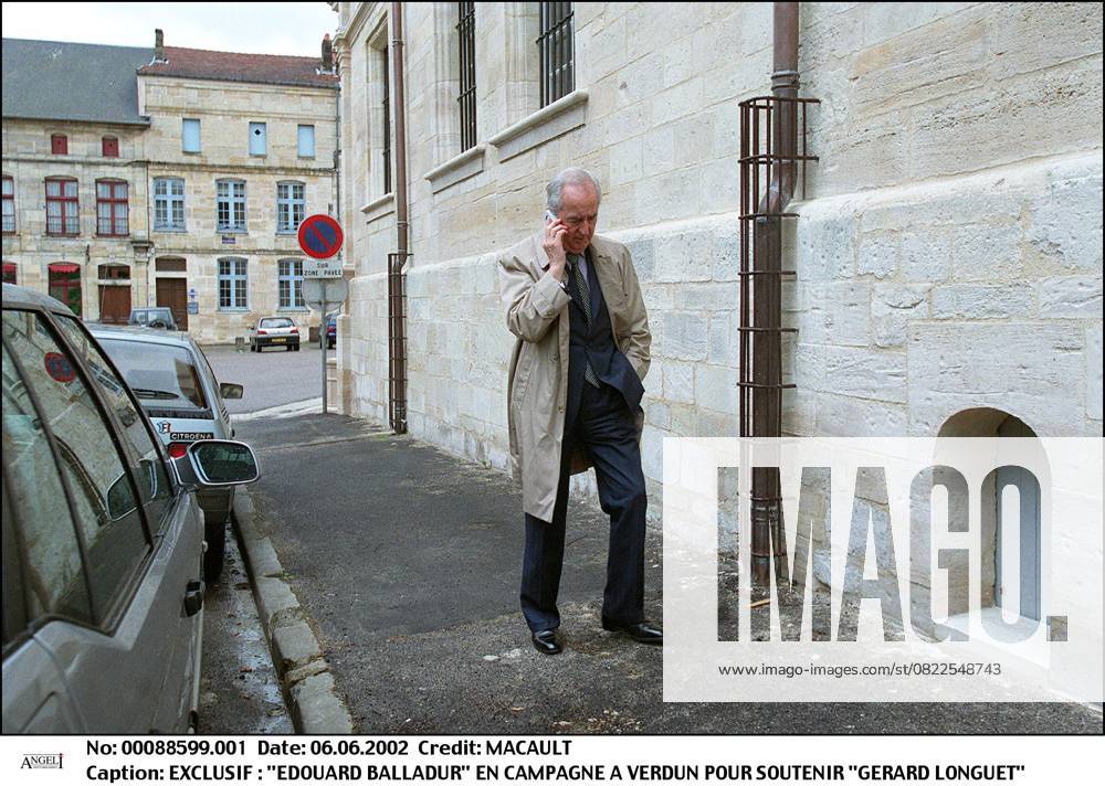EXCLUSIF : EDOUARD BALLADUR EN CAMPAGNE A VERDUN POUR SOUTENIR GERARD LONGUET PLEIN PIED