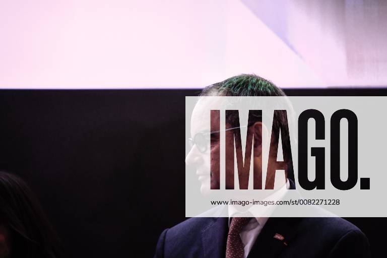 Paris, Ile-de-France, France - Director of SNCF Reseau Patrick Jeantet arrives at the Ground Control venue near the Gare de Lyon in Paris on March 12, 2018, during the celebrations of French rail network 80th birthday. Paris France - ZUMAn230 20180312_zaa_n230_712