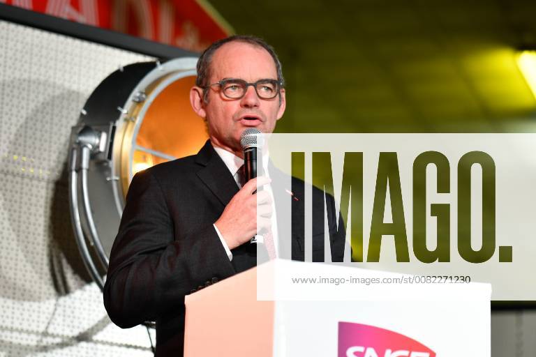 Paris, Ile-de-France, France - Director of SNCF Reseau Patrick Jeantet speaks at the Ground Control venue near the Gare de Lyon in Paris on March 12, 2018, during the celebrations of French rail network 80th birthday. Guillaume Pepy, Head of the French national state-owned railway company SNCF announced on March 7, 2018 that he would not be seeking a third mandate to remain in charge of the company. Paris France - ZUMAn230 20180312_zaa_n230_714