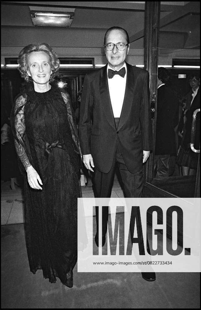 ARCHIVES - BERNARDETTE ET JACQUES CHIRAC A L OPERA DE PARIS Paris France
