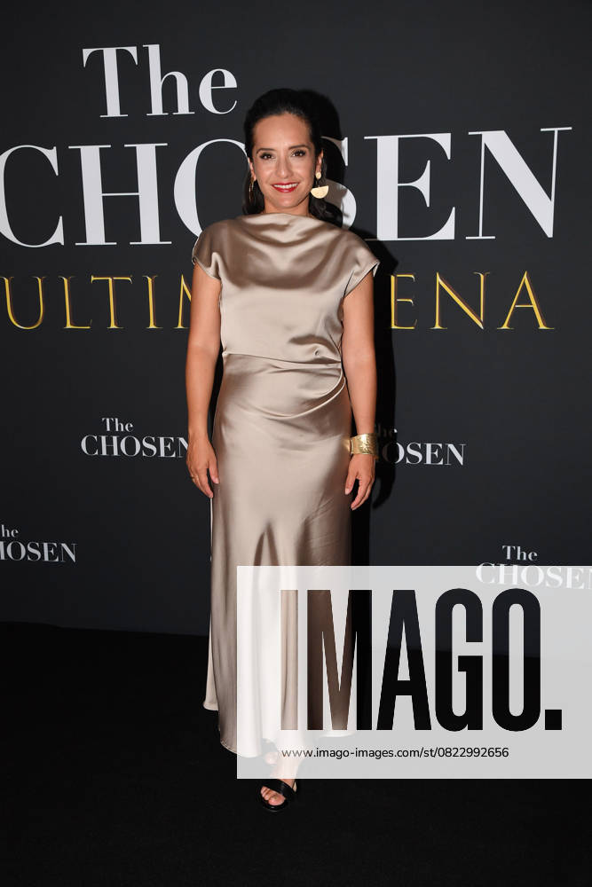 Rome, Cinema Adriano Premiere of the Series The Chosen The Last Supper , In the photo: Vanessa Benavente