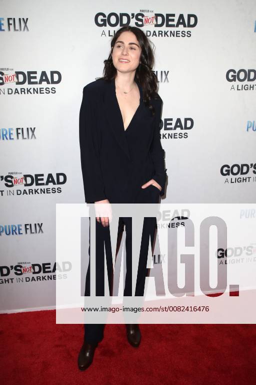 HOLLYWOOD, CA - MARCH 20: Emily McEnroe at the God s Not Dead: A Light in Darkness premiere at American Cinematheque s Egyptian Theatre on March 20, 2018 in Hollywood, California.