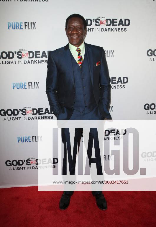HOLLYWOOD, CA - MARCH 20: Benjamin A. Onyango, at the God s Not Dead: A Light in Darkness premiere at American Cinematheque s Egyptian Theatre on March 20, 2018 in Hollywood, California.