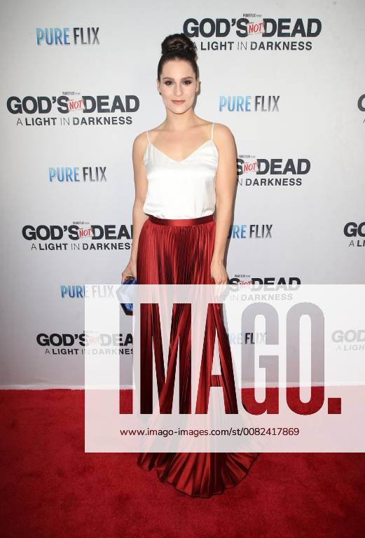 HOLLYWOOD, CA - MARCH 20: Gianna Simone, at the God s Not Dead: A Light in Darkness premiere at American Cinematheque s Egyptian Theatre on March 20, 2018 in Hollywood, California.
