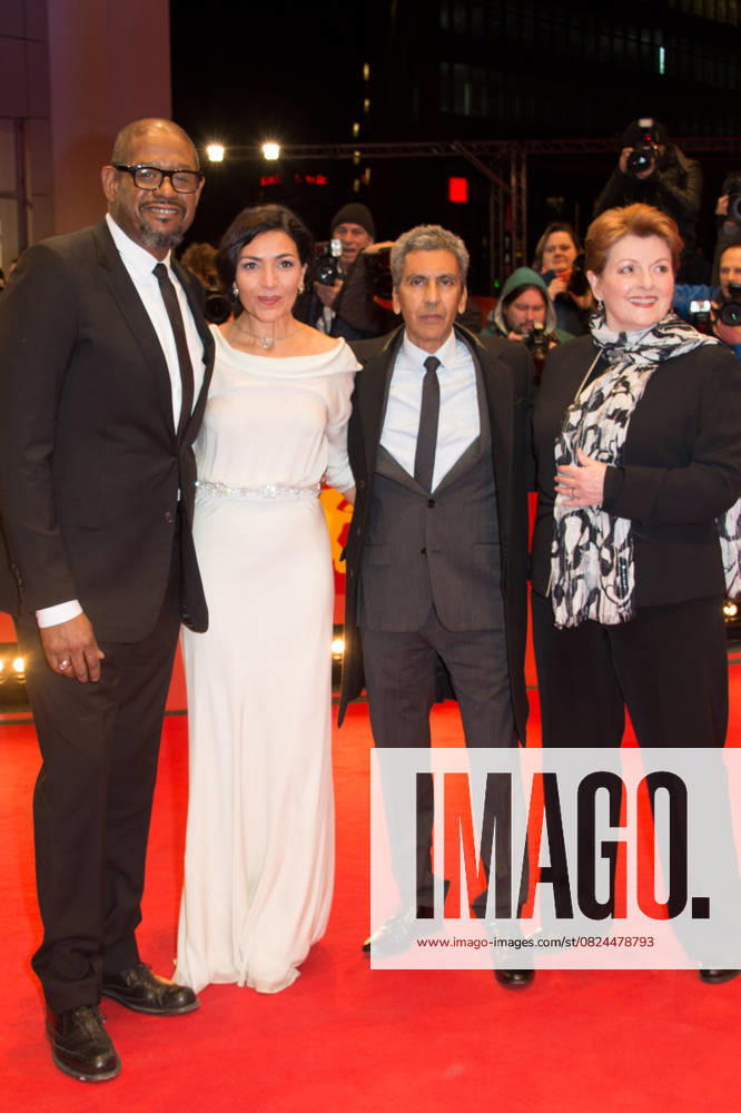 Forest Whitaker, Dolores Heredia, Rachid Bouchareb et Brenda Blethyn lors de la première du film La Voie de l ennemi (Two Men In Town) lors du 64eme Festival International du Film de Berlin, le 7 février 2014. Premiere of Two Men In Town during the 64th International Film Festival in Berlin, Germany on February 7, 2014. Berlin Allemagne
