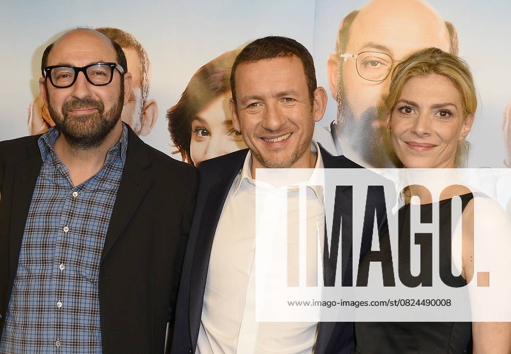 Kad Merad, Dany Boon et Judith El Zein - Avant-première du film Supercondriaque au Gaumont Opéra à Paris, le 24 février 2014. Paris France