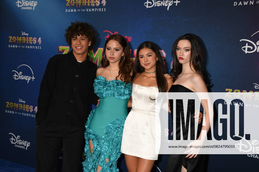 Nathaniel Buescher, Carmen Sanchez, Lumi Pollack and Ruby Marino attends the world premiere of Disney s Zombies 4: Dawn of the Vampires at the El Capitan Theatre in Hollywood, California, on July 8, 2025.