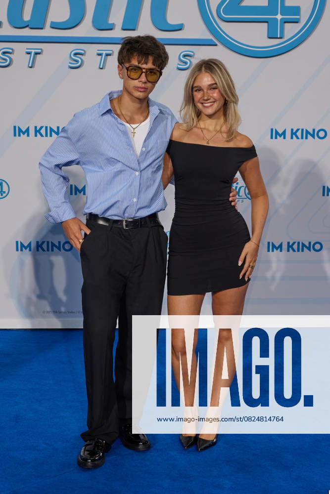 Noah Miguell und Lara Spengler - Fan-Event THE FANTASTIC FOUR:FIRST STEPS im Center in Berlin am 08.07.2025. Fan-Event - The Fantastic Four