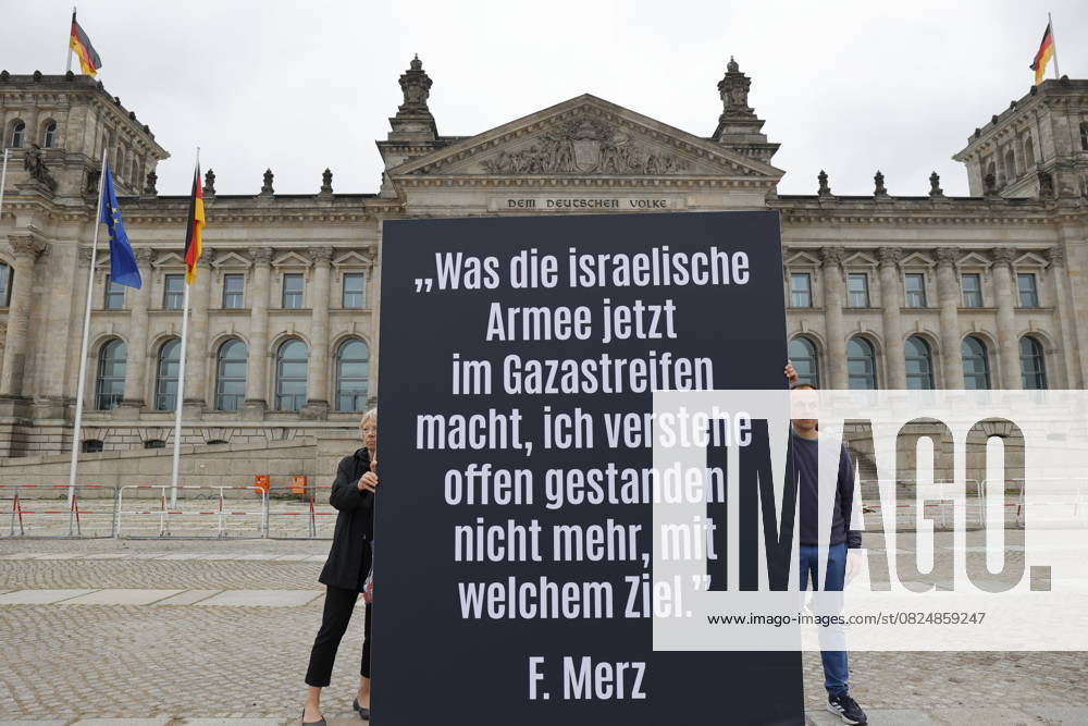 KW28 Deutschland, Berlin, Demonstration vor dem Bundestag, AVAAZ: Für die Kinder Gazas