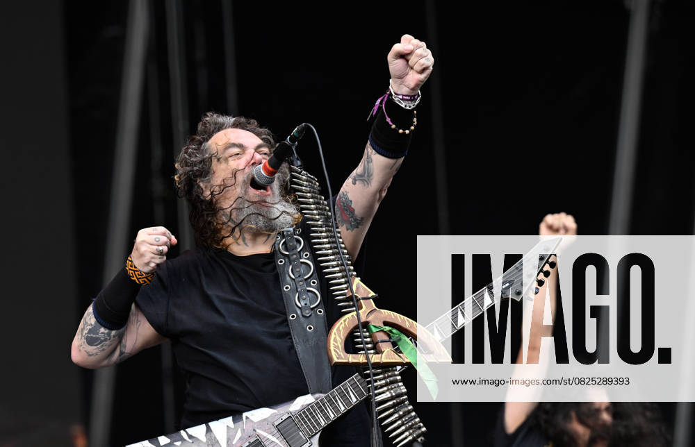 Singer Max Cavalera of Brazilian-American group Soulfly performs during the second day of the Masters of Rock music festival, in Vizovice, Czech Republic, on July 11, 2025. (CTKxPhoto DaliborxGluck) CTKPhotoP2025071106536 CTKPhotoP2025071106536