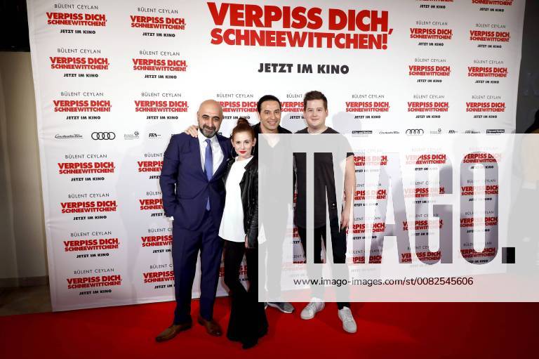 Özgür Karadeniz, Josefine Preuß, Bülent Ceylan und Chris Tall bei der Premiere des Kinofilms Verpiss Dich, Schneewittchen im Cineplex Kino. Köln