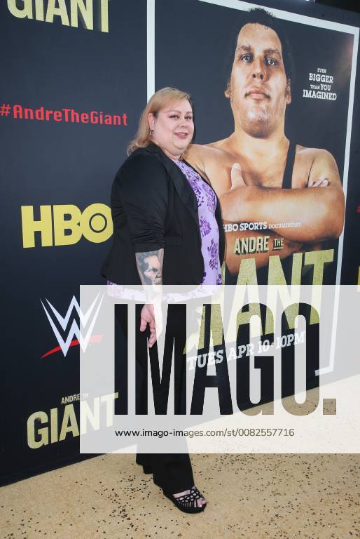 HOLLYWOOD, CA - MARCH 29: Robin Christiansen, at Los Angeles Premiere of Andre The Giant from HBO Documentaries at Pacific Cinerama Dome in Hollywood, California on March 29, 2018.