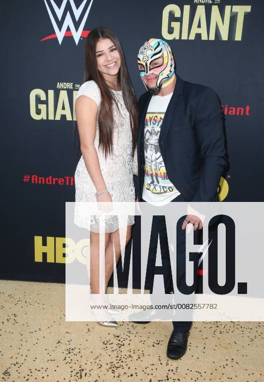 HOLLYWOOD, CA - MARCH 29: Rey Mysterio, at Los Angeles Premiere of Andre The Giant from HBO Documentaries at Pacific Cinerama Dome in Hollywood, California on March 29, 2018.