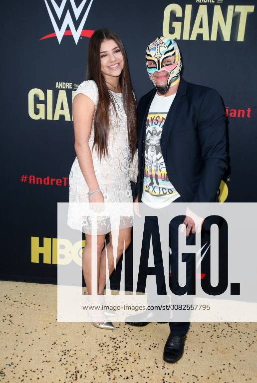 HOLLYWOOD, CA - MARCH 29: Rey Mysterio, at Los Angeles Premiere of Andre The Giant from HBO Documentaries at Pacific Cinerama Dome in Hollywood, California on March 29, 2018.