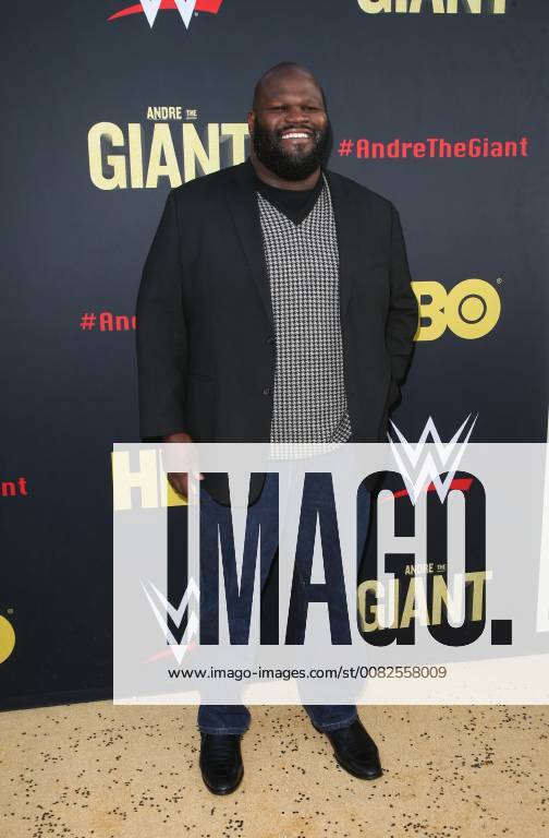 HOLLYWOOD, CA - MARCH 29: Mark Henry, at Los Angeles Premiere of Andre The Giant from HBO Documentaries at Pacific Cinerama Dome in Hollywood, California on March 29, 2018.