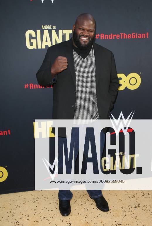 HOLLYWOOD, CA - MARCH 29: Mark Henry, at Los Angeles Premiere of Andre The Giant from HBO Documentaries at Pacific Cinerama Dome in Hollywood, California on March 29, 2018.