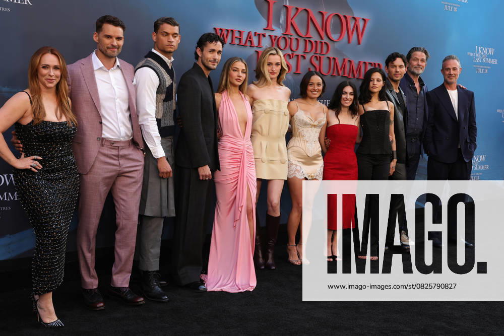 Los Angeles premiere of Columbia Pictures I Know What You Did Last Summer at The United Theatre on Broadway Featuring: Madelyn Cline, Sam Lansky, Gabriette Bechtel, Jennifer Love Hewitt, Tyriq Withers, Chase Sui Wonders, Jonah Hauer-King, Sarah Pidgeon, Jennifer Kaytin Robinson, Freddie Prinze Jr., Billy Campbell, Austin Nichols Where: Los Angeles, California, United States When: 14 Jul 2025 Credit: Faye s Vision Cover Images . NOT FOR USE BY NEWSPAPERS BASED IN THE UK.