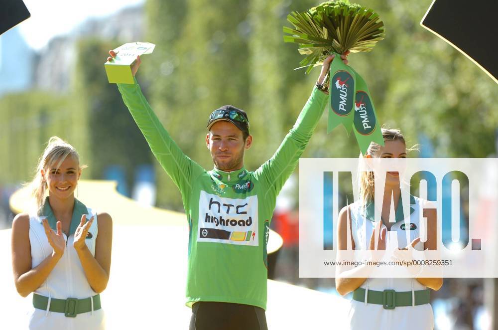 Tour de France 2011 - 21. Etappe: Creteil - Paris --- Htc - High Road 2011, Mark Cavendish holt das Grüne Trikot, Paris