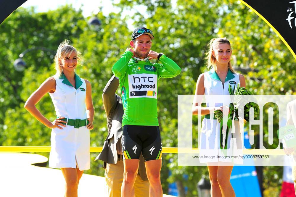 Tour de France 2011 - 21. Etappe: Creteil - Paris --- Htc - High Road 2011, Mark Cavendish holt das Grüne Trikot, Paris