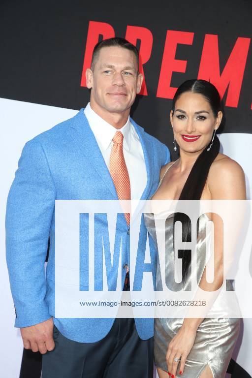 WESTWOOD, CA - APRIL 3: John Cena and Nikki Bella at the Blockers film premiere at the Regency Village Theatre in Westwood, California on April 3, 2018.
