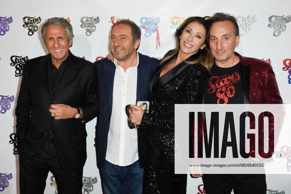 Richard Anconina, Patrick Timsit, Sabrina Salerno et Jean-Louis Pujade (Emile et Images) - Avant-première du film Stars 80, la suite à l’Olympia de Paris le 5 décembre 2017. Coadic Guirec Bestimage Preview of the movie Stars 80, la suite at the Olympia in Paris, France on December 5, 2017. Paris France