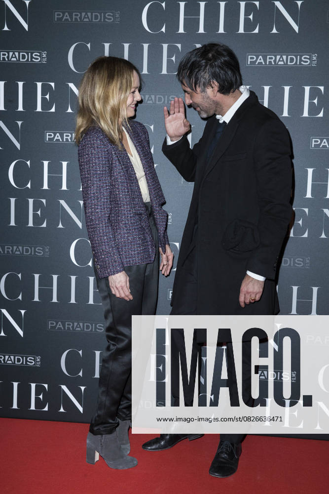 Vanessa Paradis et son compagnon Samuel Benchetrit (réalisateur) - Avant-première du film Chien au cinéma MK2 Bibliothèque à Paris, France, le 5 mars 2018. Olivier Borde Bestimage Celebs attending the Dog (Chien) Premiere at Mk2 Bibliotheque cinema in Paris, France, on March 5th, 2018. Paris France