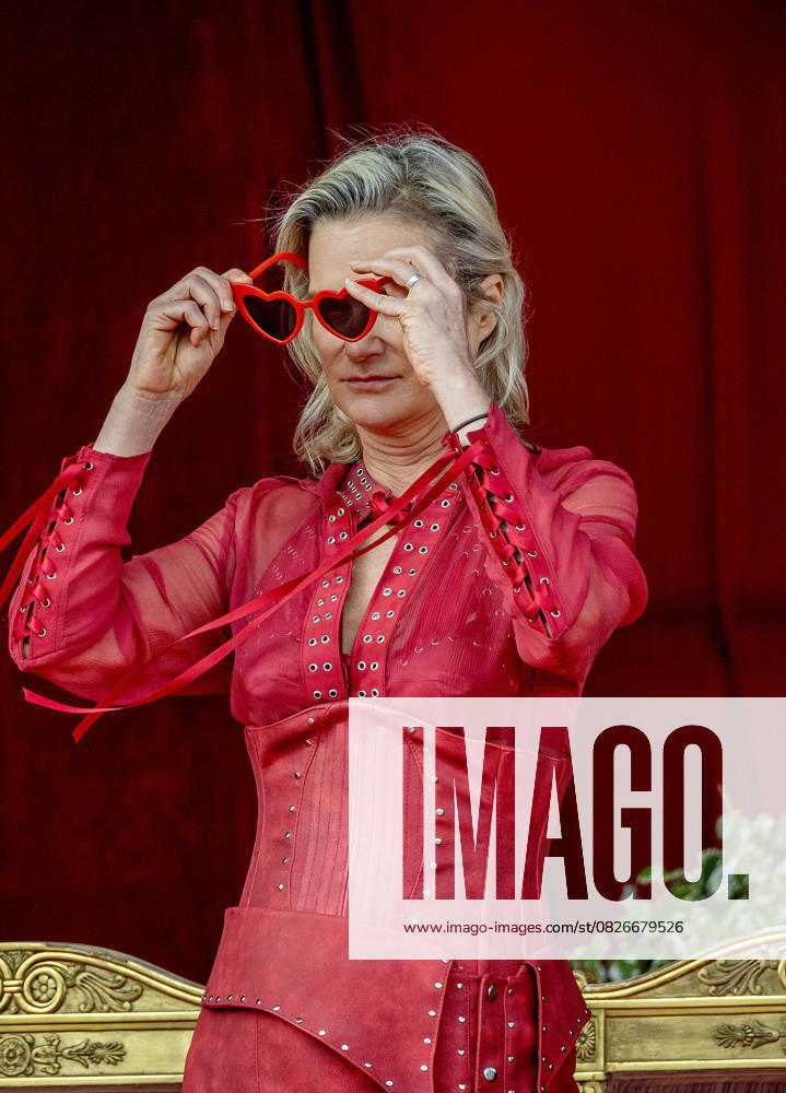 Defile Princess Delphine attend a parade marking the Belgian National Day in Brussels. Â