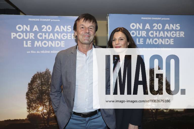 Nicolas Hulot Helene Medigue CELEBRITES : Avant Premiere On a 20ans pour changer le monde - Paris - 06 04 2018 GwendolineLeGoff Panoramic