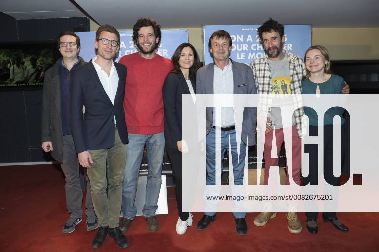 Pierre Pageot ( Directeur Ferme d Avenir ) Maxime de Rostolan ( acteur et coordinateur projet Ferme d Avenir ) Helene Medigue Nicolas Hulot Xavier Mathias Helene Le Teno CELEBRITES : Avant Premiere On a 20ans pour changer le monde - Paris - 06 04 2018 GwendolineLeGoff Panoramic
