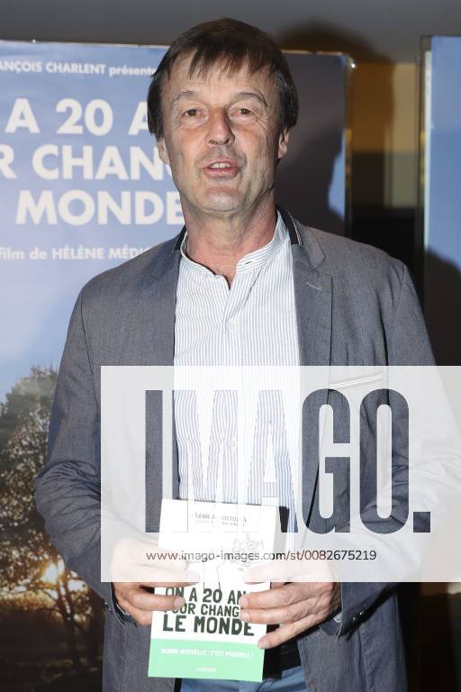 Nicolas Hulot CELEBRITES : Avant Premiere On a 20ans pour changer le monde - Paris - 06 04 2018 GwendolineLeGoff Panoramic