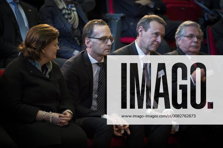 Bundesaussenminister Heiko Maas (2L), SPD, aufgenommen im Rahmen der Koenigswinter Konferenz in Oxford, 12.04.2018. Oxford United Kingdom