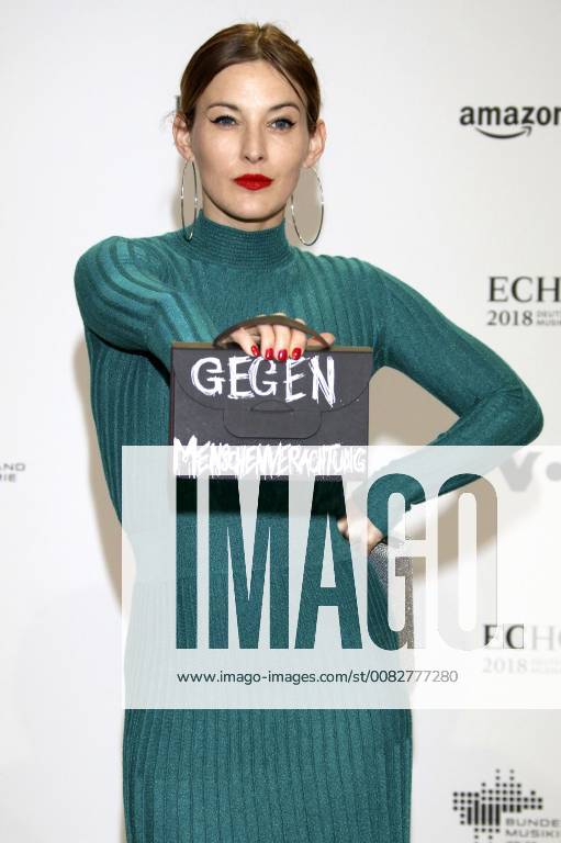 Jeannine Michaelsen bei der 27. Verleihung des Deutschen Musikpreises Echo 2018 in der Messe Berlin. Berlin