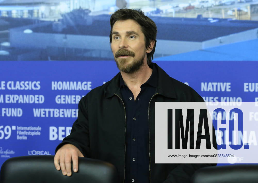 English American actor Christian Bale s birthday - Archive BERLIN, GERMANY - (ARCHIVE): A file photo dated on February 11, 2019 shows actor Christian Bale attends the press conference of the movie Vice within the 69th Berlinale International Film Festival in Berlin, Germany. Berlin Germany. Editorial use only. Please get in touch for any other usage.