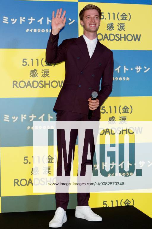 American actor Patrick Schwarzenegger attends the Japan premiere for the film Midnight Sun on April 19, 2018, Tokyo, Japan. Arnold Schwarzenegger s son visited Japan to promote his romantic movie Midnight Sun, which will be released in Japan on May 11. (gxta_patricks0001)